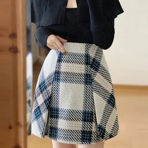 SNIDEL High Waist Plaid Mini Tartan 0